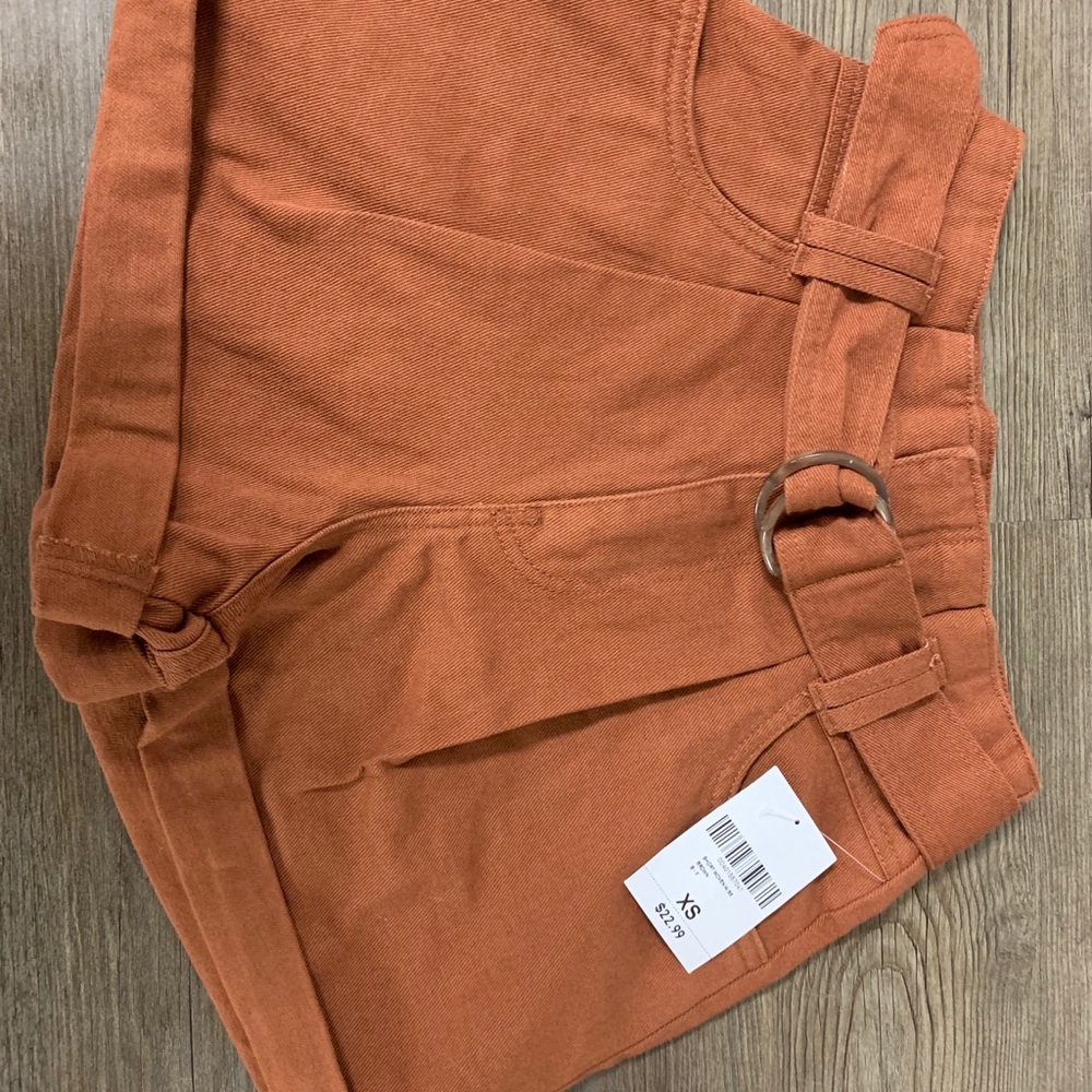 Coffee Brown High Waisted Summer Shorts